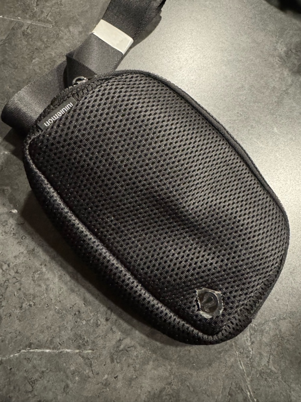 LULULEMON - Black Everywhere Belt Bag 1L Knit Mesh - $48